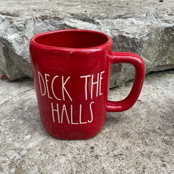 Rae Dunn Deck the Halls Christmas Mugs